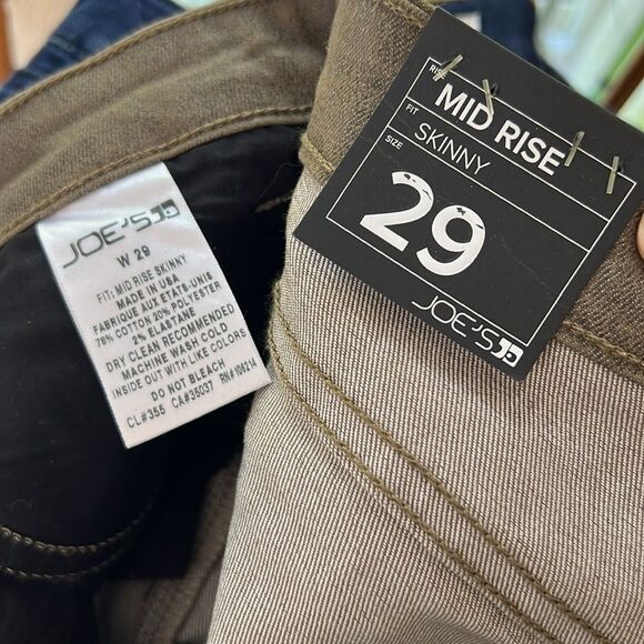 NWT Joe’s Jeans Coated Denim Mid-Rise Skinny in Montana Size 29 - Picture 14 of 14